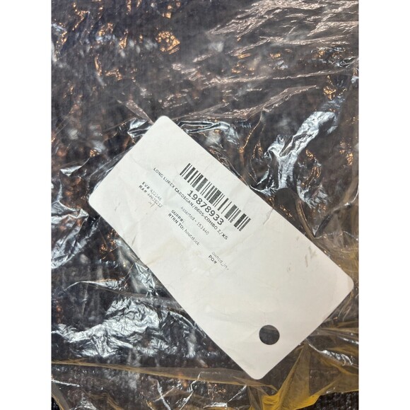 Scotch & Soda Long Lurex Cardigan Womens XS Blue Knit Open Front Casual $189 NWT - Picture 8 of 8